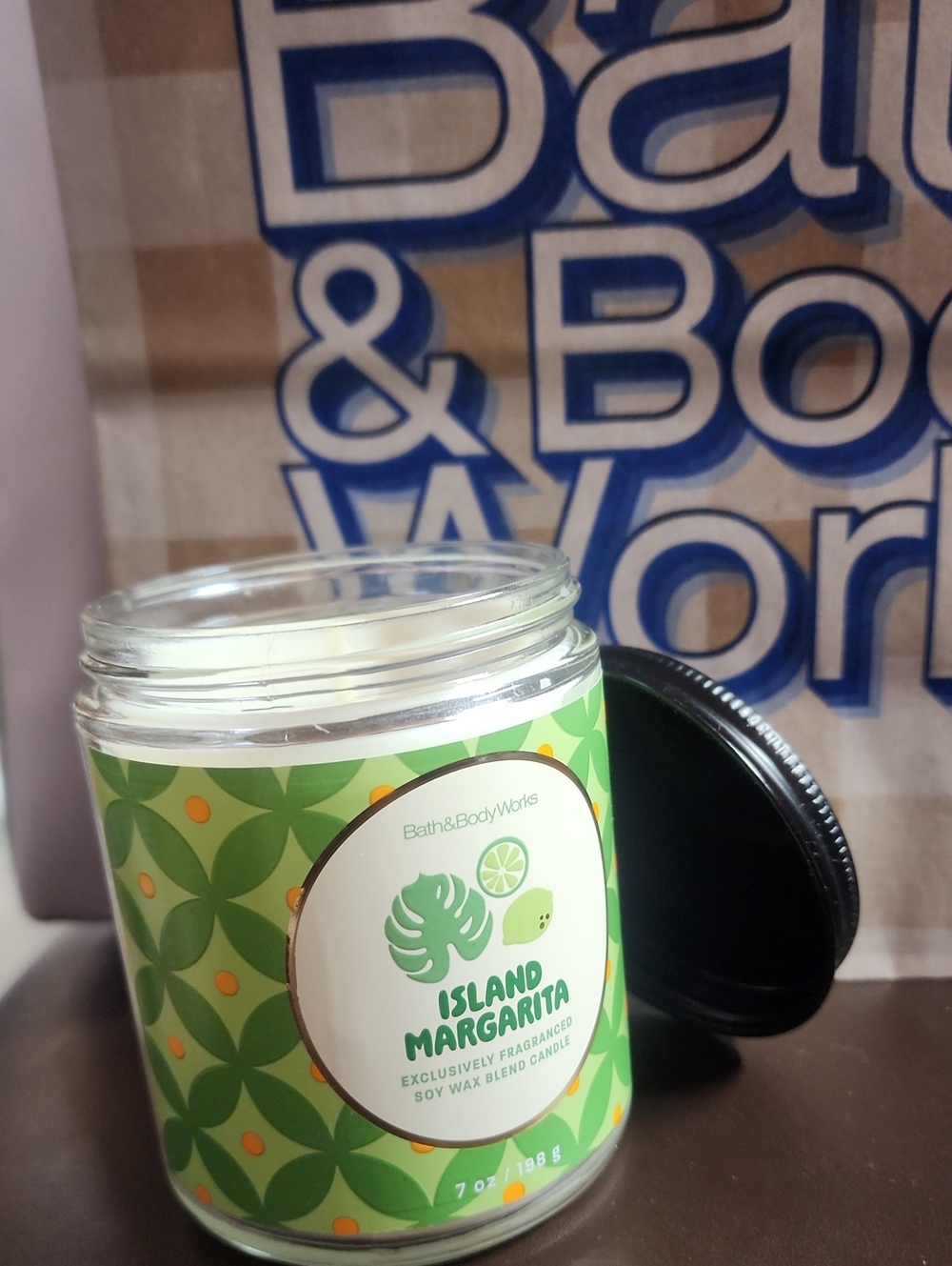 Candle Bath & Body Works Island Margarita Citrus 7 Oz One Wick Soy Nwt